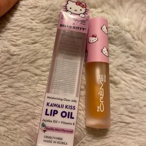 New The Creme shop x hello kitty moisturizing clear kawaii kiss oil vanilla mint